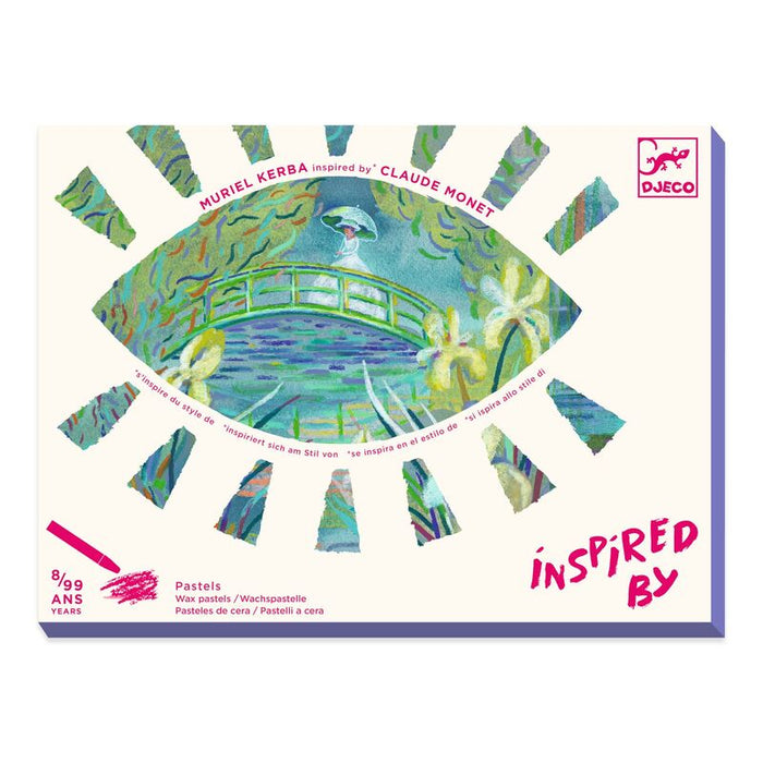 Djeco - Inspired By - Painting Kit - Water Lily Pond - Claude Monet