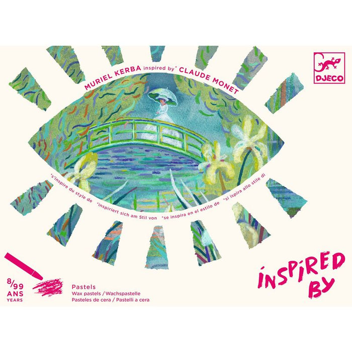 Djeco - Inspired By - Painting Kit - Water Lily Pond - Claude Monet
