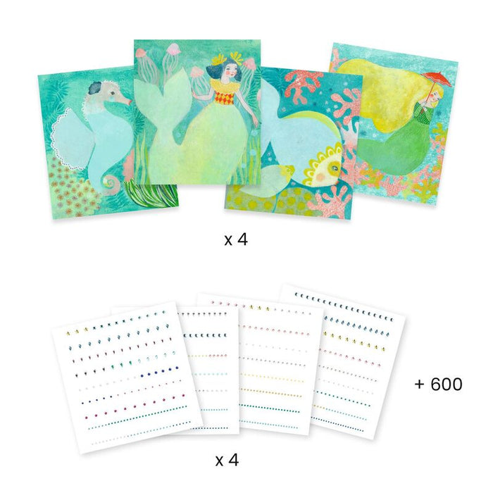 Djeco - Artistic Patch - Transfer Art Kit - Watery Waves