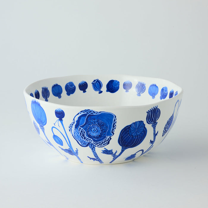 Angus & Celeste - Porcelain Salad Bowl -Dream Poppies
