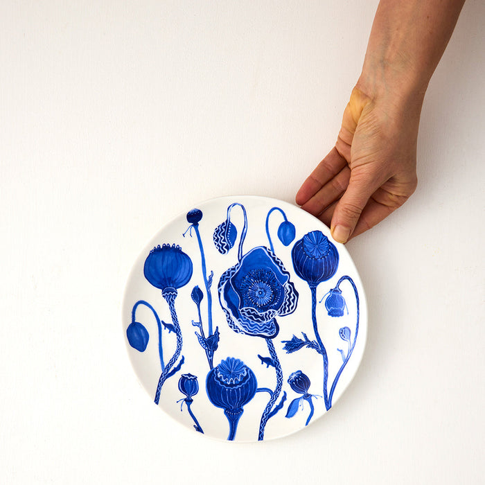 Angus & Celeste - Porcelain Side Plates - Set of 2 - Dream Poppies