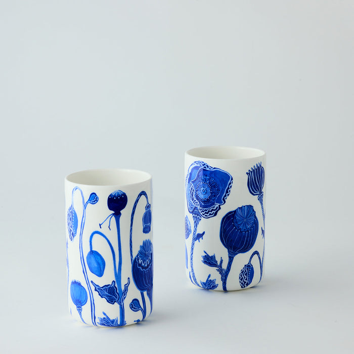 Angus & Celeste - Ceramic Tumblers - Set of 2 - Dream Poppies