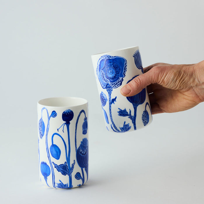 Angus & Celeste - Ceramic Tumblers - Set of 2 - Dream Poppies
