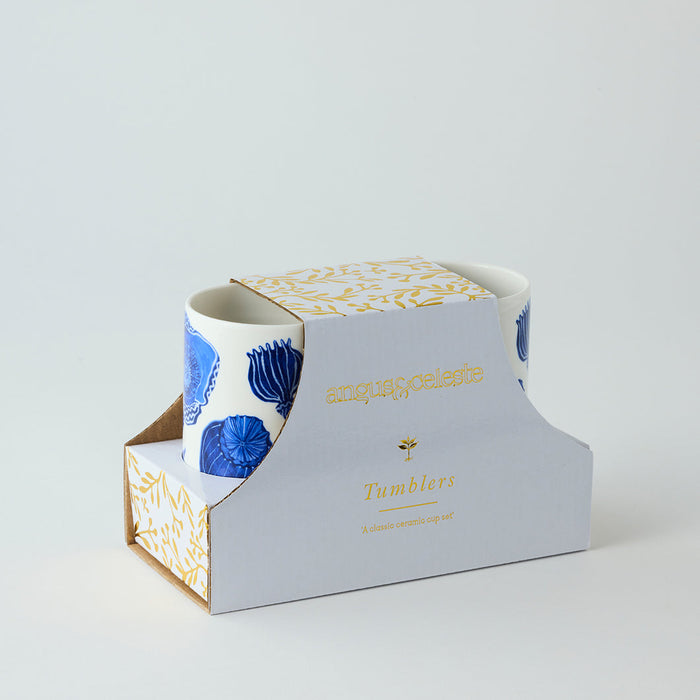 Angus & Celeste - Ceramic Tumblers - Set of 2 - Dream Poppies