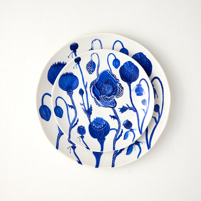 Angus & Celeste - Porcelain Side Plates - Set of 2 - Dream Poppies