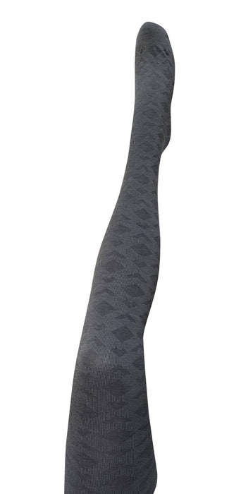 Tightology - Deco - Merino Wool Tights - Grey