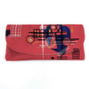 Colorathur - Velour Glasses Case - Envelope Style - Kandinksy - Dull Red