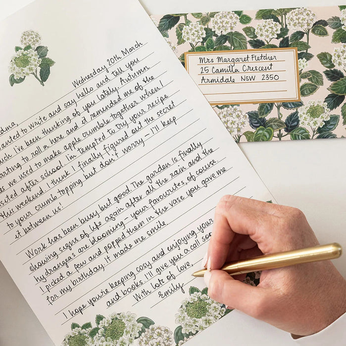 Bespoke Letterpress - 10 Pack DL Envelopes - Hydrangea
