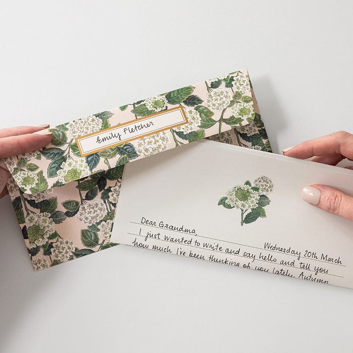 Bespoke Letterpress - 10 Pack DL Envelopes - Hydrangea