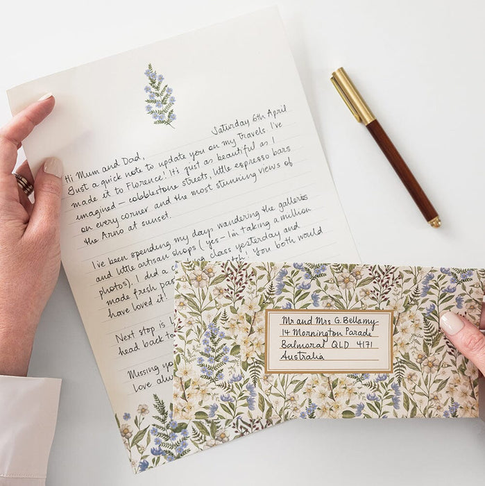 Bespoke Letterpress - 10 Pack DL Envelopes - Forget Me Not