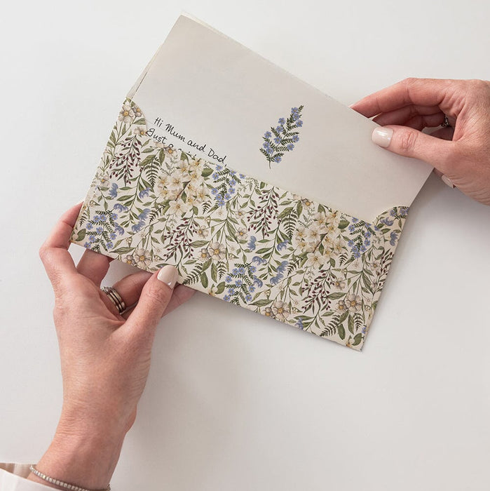 Bespoke Letterpress - 10 Pack DL Envelopes - Forget Me Not