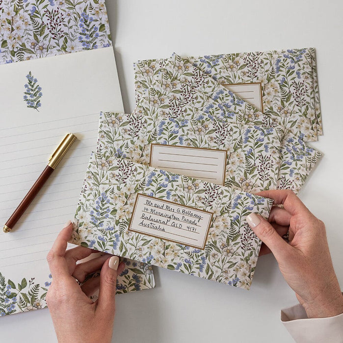 Bespoke Letterpress - 10 Pack DL Envelopes - Forget Me Not