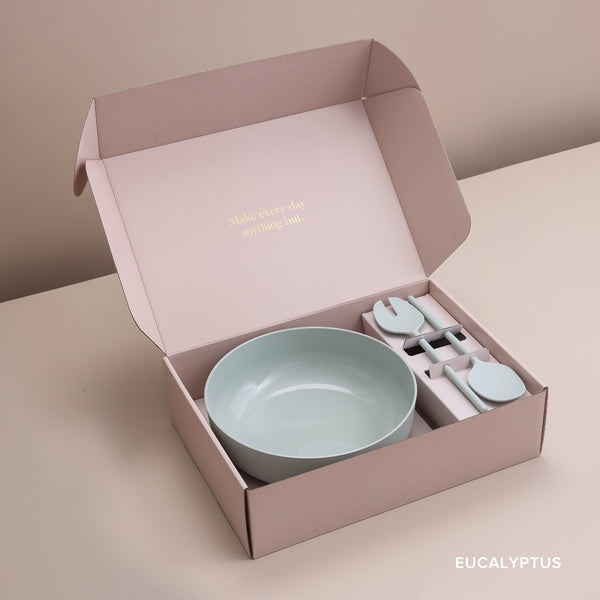 Styleware - Entertainer Gift Pack - Salad Bowl & Servers - Eucalyptus
