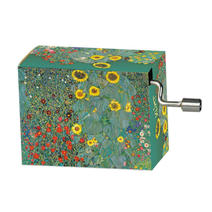 Music Box - Klimt - Garden Sunflowers / Papillion - Free as the Wind -