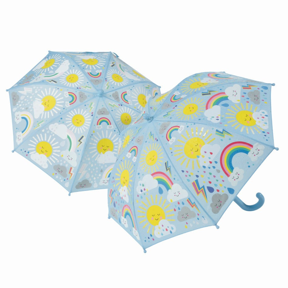 Floss & Rock - Kids Colour Changing Umbrella - Sun & Clouds