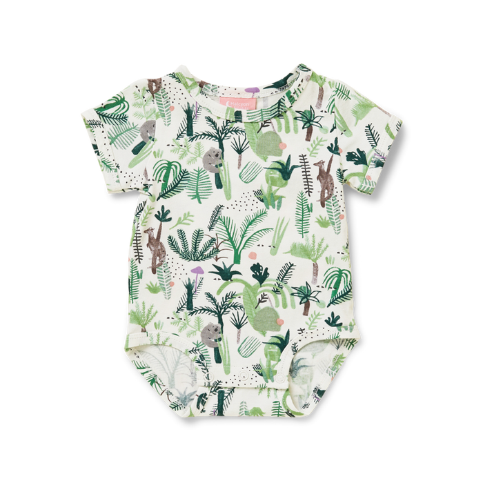 Halcyon Nights - Short Sleeve Bodysuit - Fern Gully