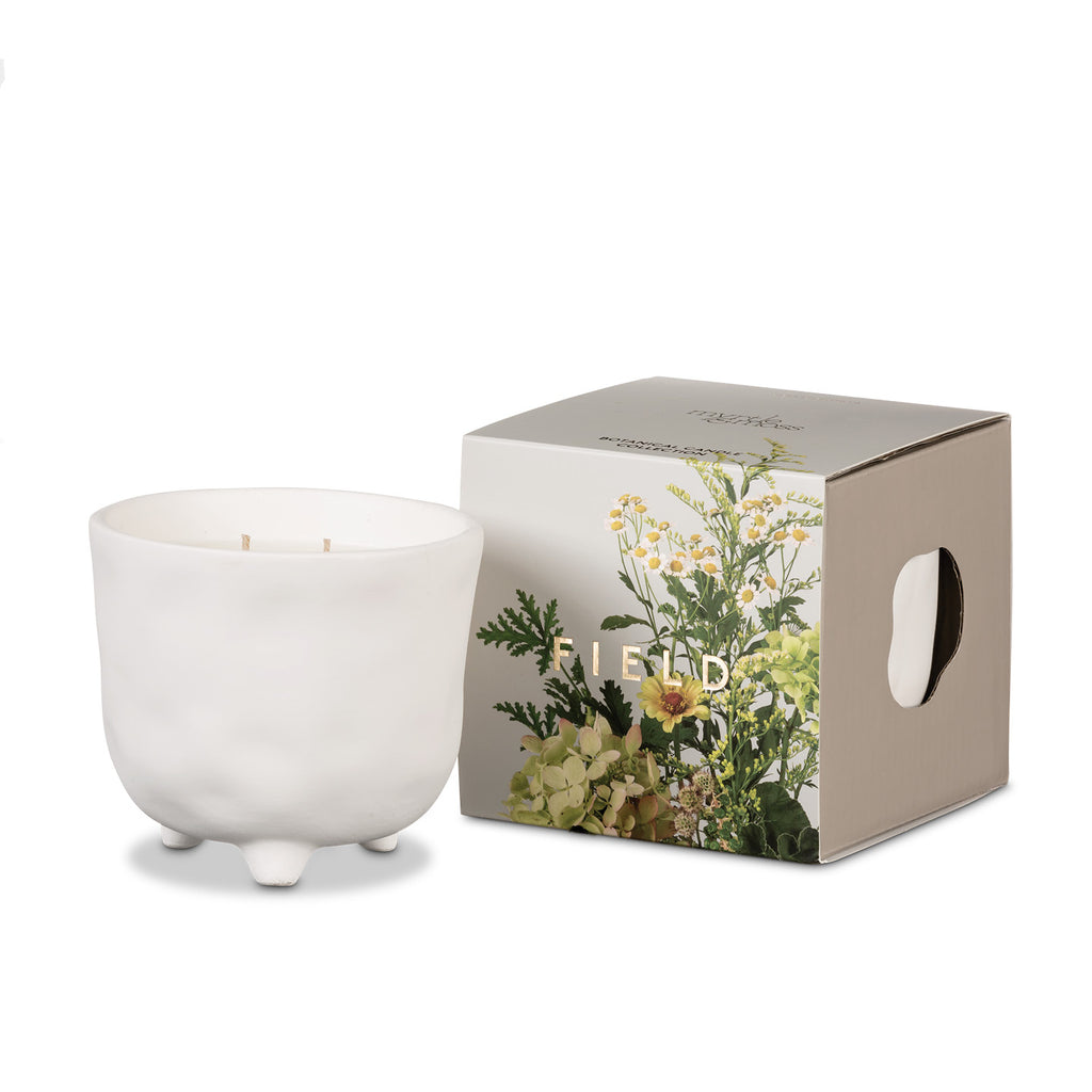 Myrtle & Moss - Botanical Collection - Soy Wax Candle in Ceramic Vessel - Field
