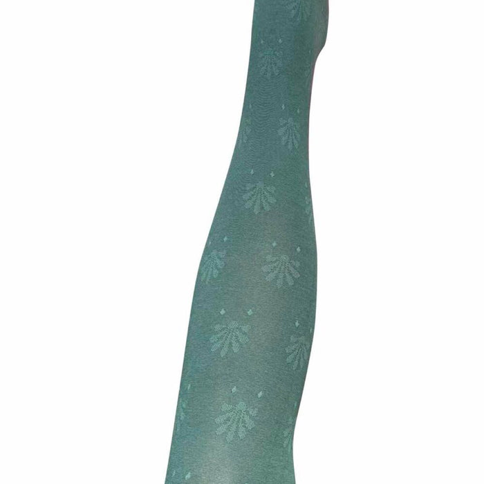 Tightology - Fleur - Organic Cotton Tights - Teal