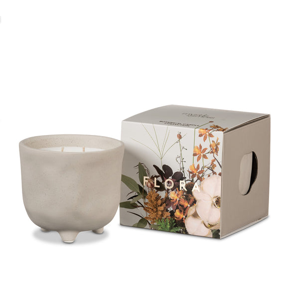 Myrtle & Moss - Botanical Collection - Soy Wax Candle in Ceramic Vessel - Flora