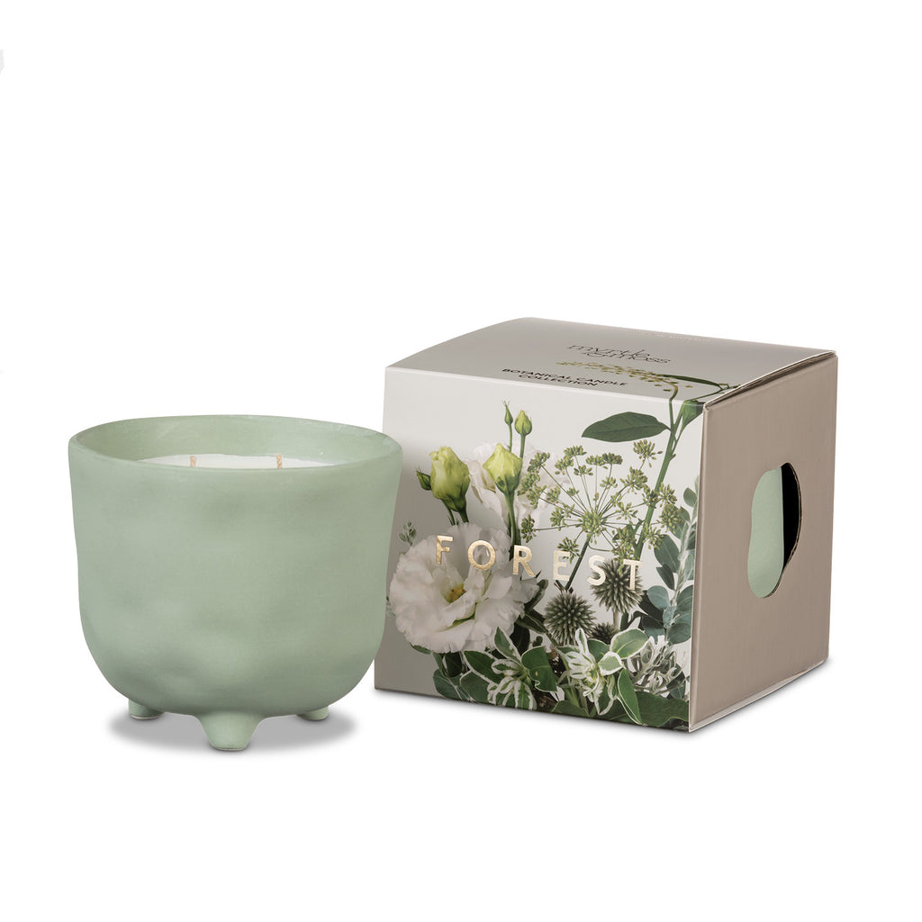 Myrtle & Moss - Botanical Collection - Soy Wax Candle in Ceramic Vessel - Forest