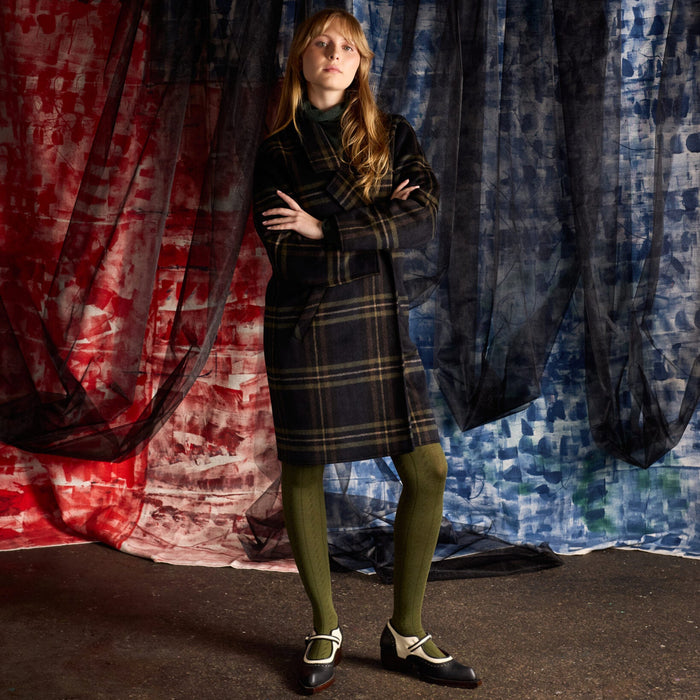 Tightology - Form - Merino Wool Tights - Green