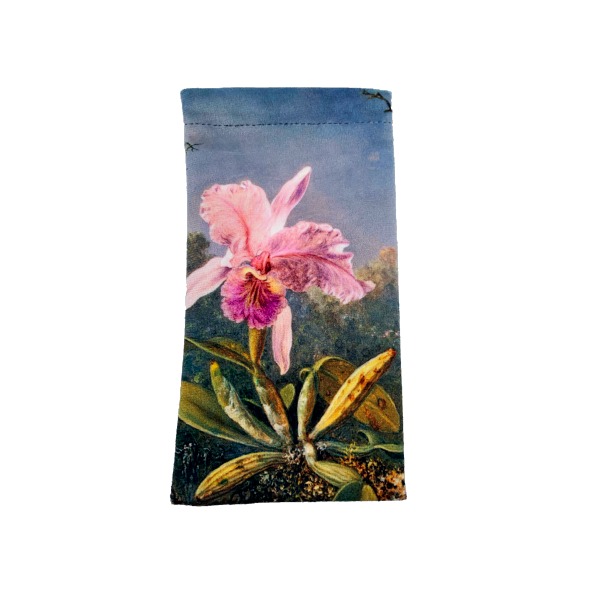 Colorathur - Velour Glasses Case - Snapper Style - Heade - Cattleya Orchid