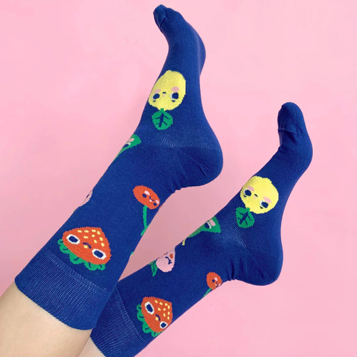 Tightology X Hannakin - Fruits Socks - Blue