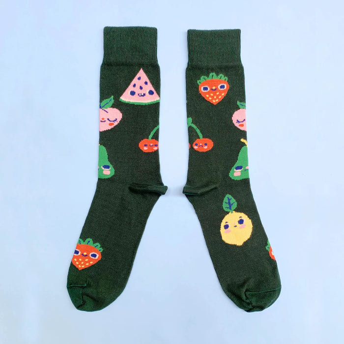 Tightology X Hannakin - Fruits Socks - Green