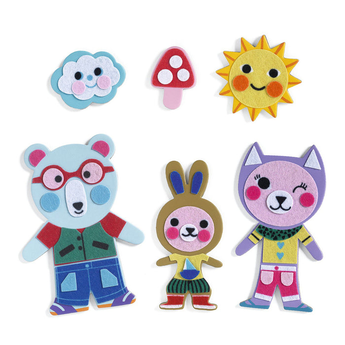 Djeco - Do It Yourself Craft Kit - Funky Family Magnets
