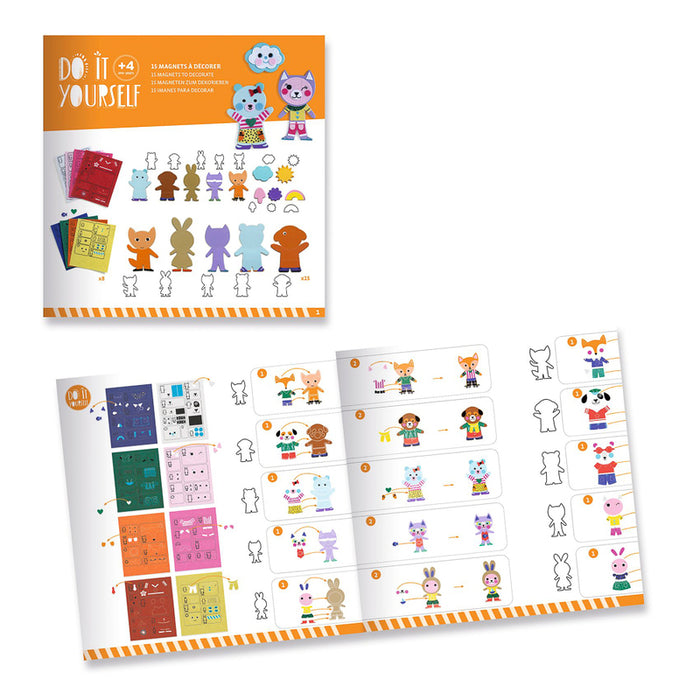 Djeco - Do It Yourself Craft Kit - Funky Family Magnets