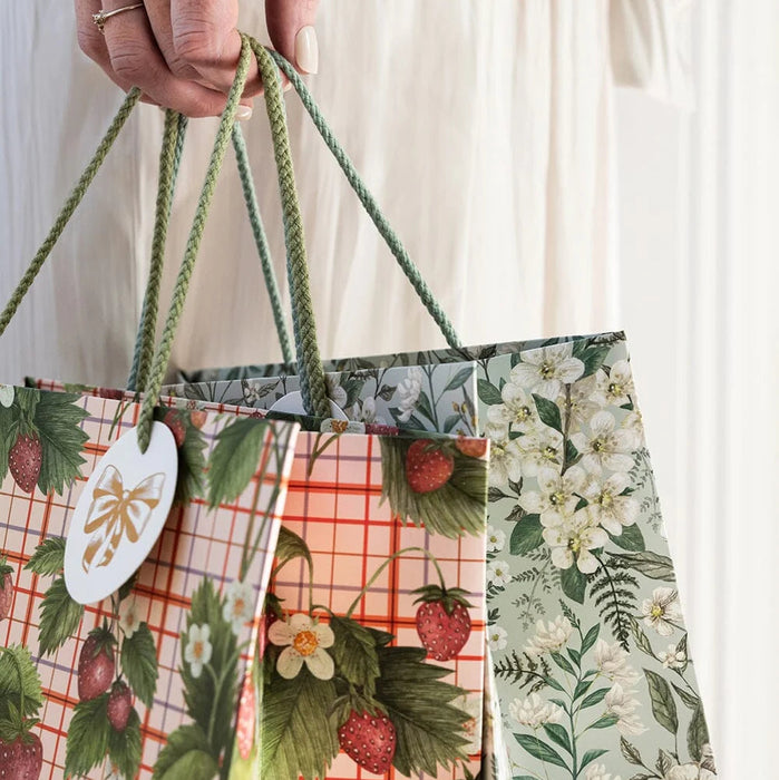Bespoke Letterpress - Large Gift Bag - Strawberriues