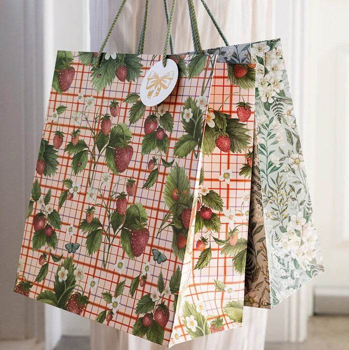 Bespoke Letterpress - Large Gift Bag - Ivory Garden