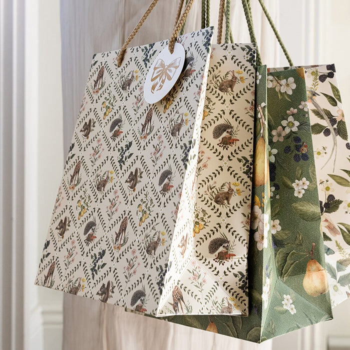 Bespoke Letterpress - Medium Gift Bag - Wildflower Trellis