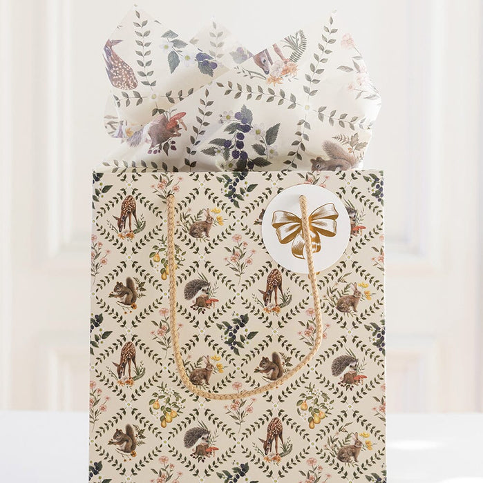 Bespoke Letterpress - Medium Gift Bag - Wildflower Trellis