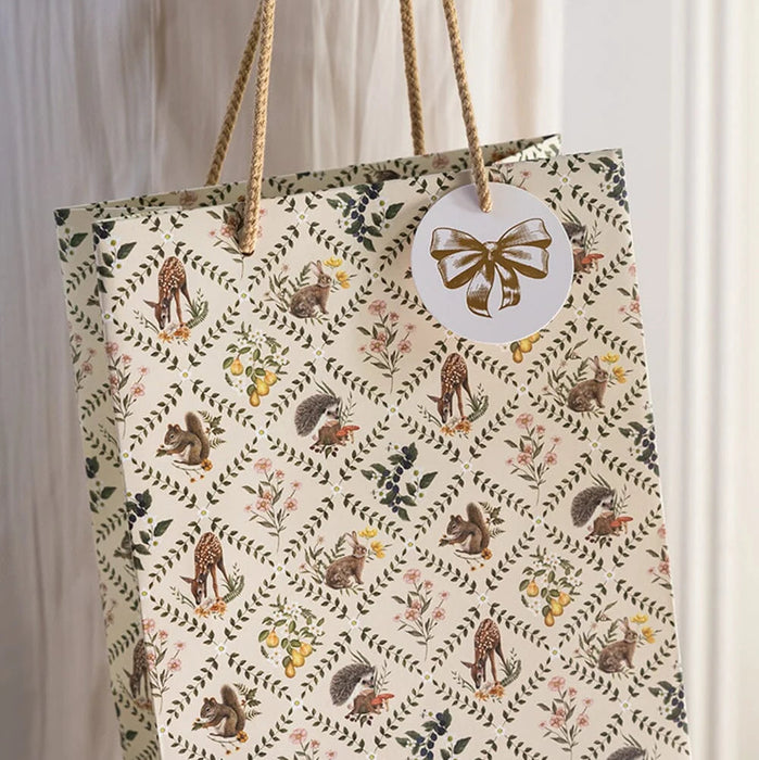 Bespoke Letterpress - Medium Gift Bag - Wildflower Trellis