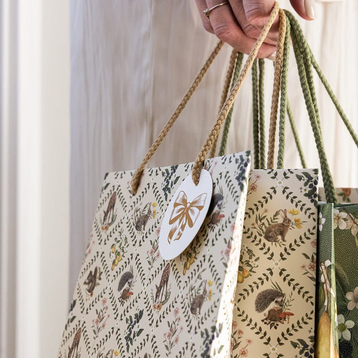 Bespoke Letterpress - Medium Gift Bag - Wildflower Trellis