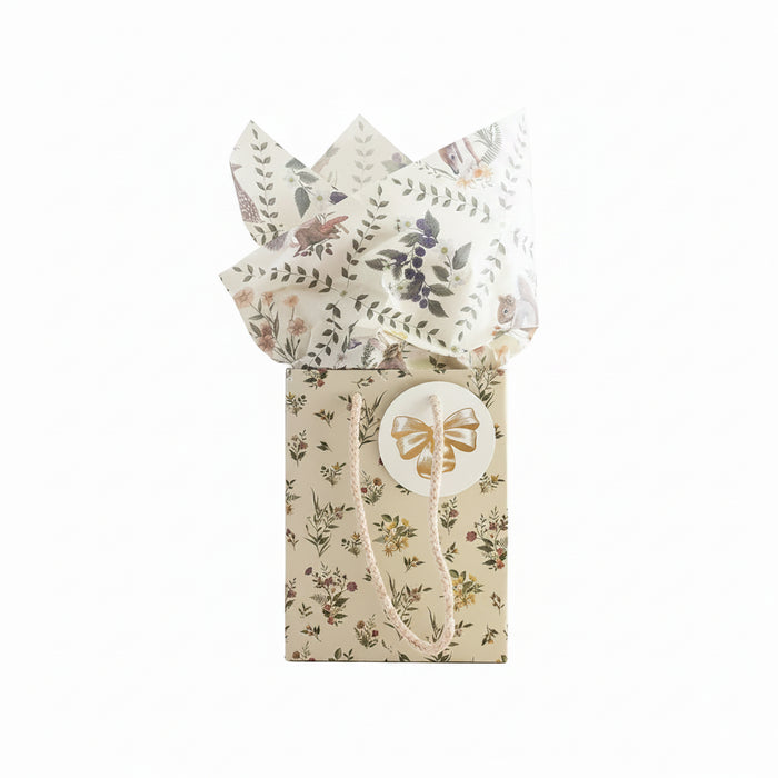 Bespoke Letterpress - Small Gift Bag - Dainty Blooms