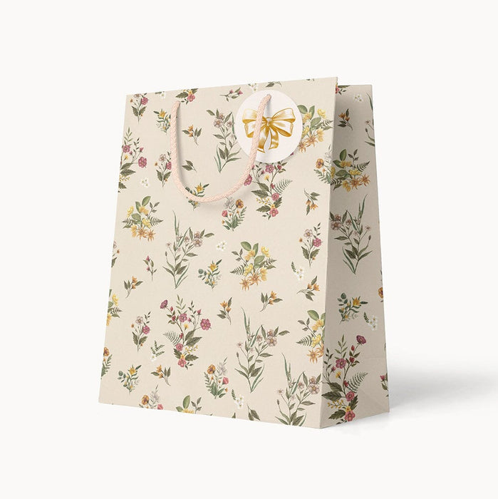 Bespoke Letterpress - Small Gift Bag - Dainty Blooms