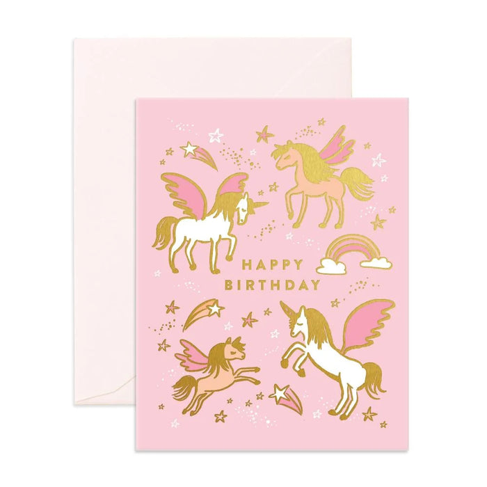 Fox & Fallow - Birthday Card - Happy Birthday Unicorns