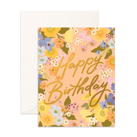 Fox & Fallow - Birthday Card - Happy Birthday Spring Florals