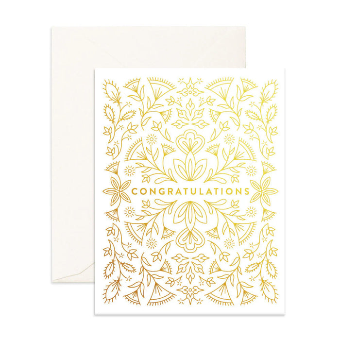 Fox & Fallow - Celebration Card - Congratulations! - Grecian