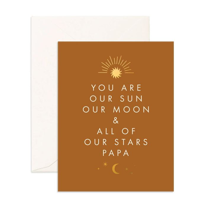 Fox & Fallow - Fathers Day Card - Sun Moon Star Papa