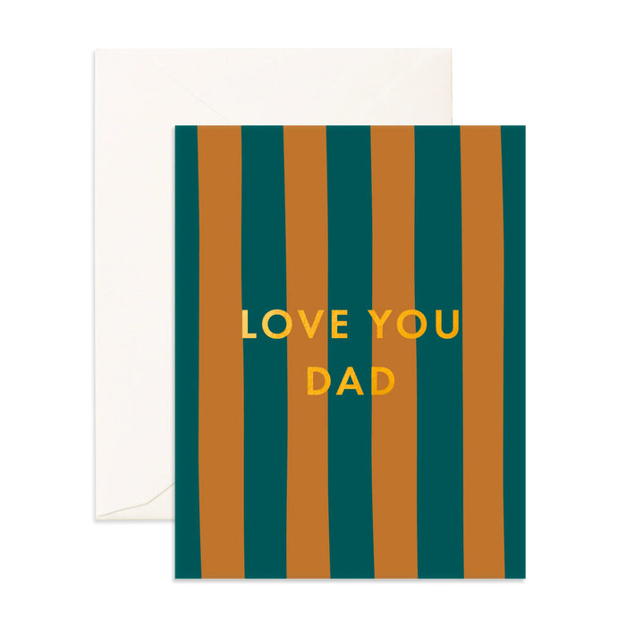 Fox & Fallow - Fathers Day Card - Love You Dad - Roland Garros