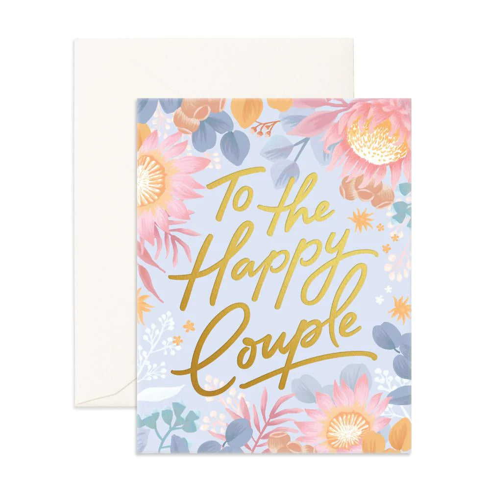 Congratulations Fox Fox & Fallow - Congratulations Card - To the happy couple — Blackbird & Fox