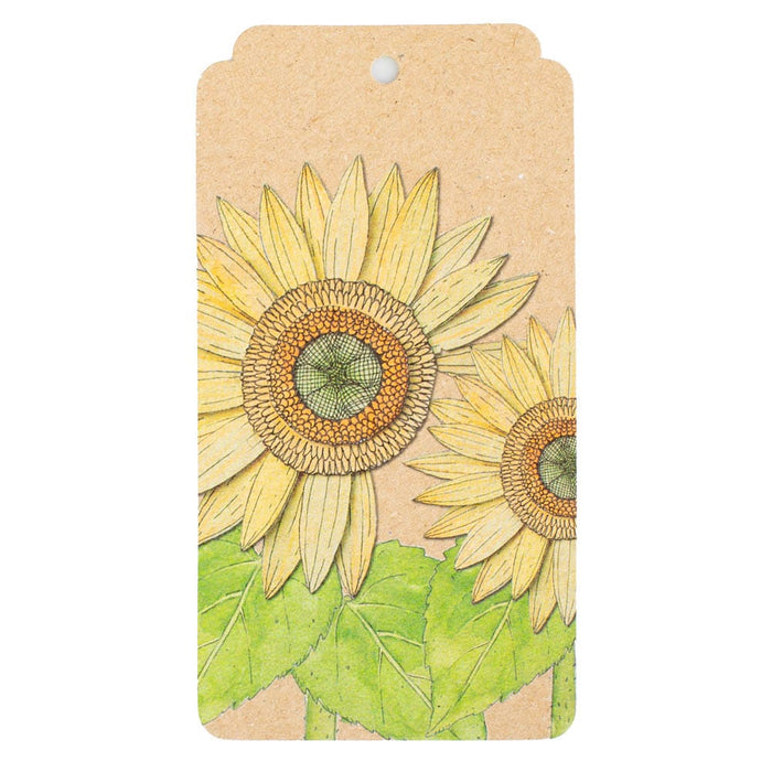 Sow 'n Sow - Christmas Gift Tag - Two Sunflowers