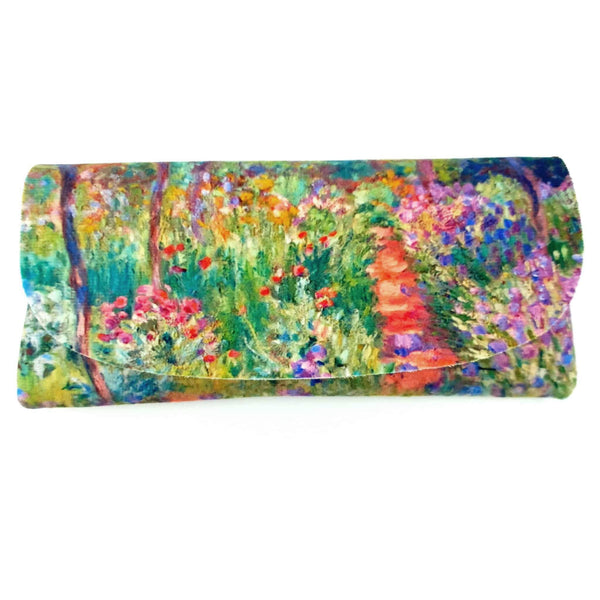 Colorathur - Velour Glasses Case - Envelope Style - Monet - Garden at Giverny