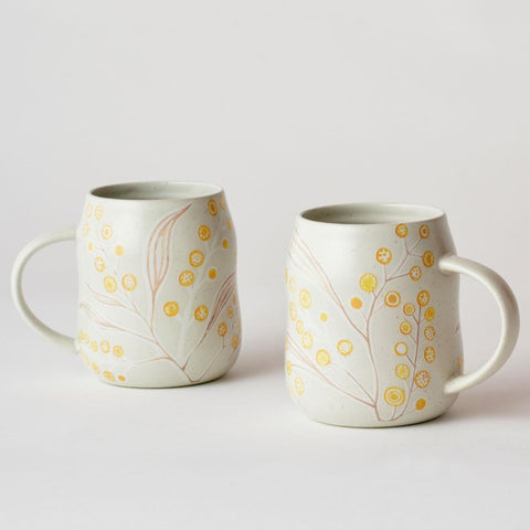 Angus & Celeste - Everyday Mugs - Set of 2 - Wattle Blossom