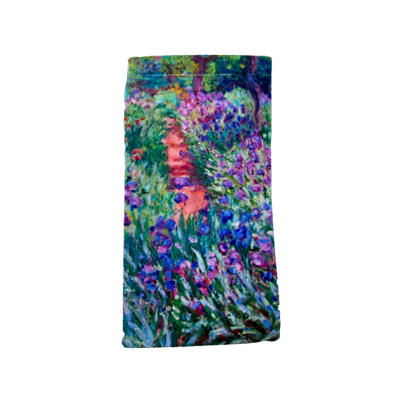 Colorathur - Velour Glasses Case - Snapper Style - Monet - Garden at Giverny