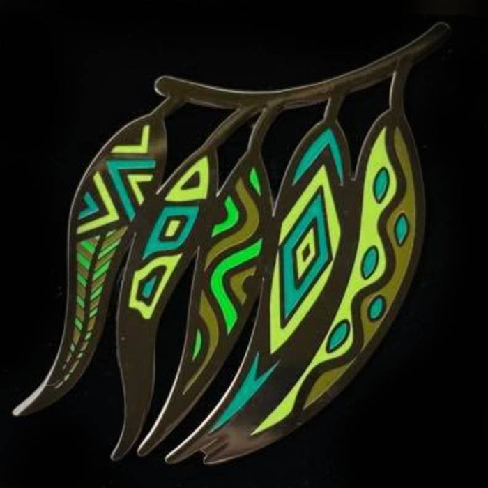 Ngarga Warendj - Lapel Pin - Gum Leaves