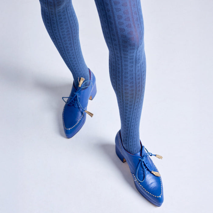 Tightology - Haptic - Organic Cotton Tights - Blue